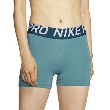 Imagem de Nike Women`s Pro 3" Training Shorts (Light Green(AO9977-364)/White, XX-Large)