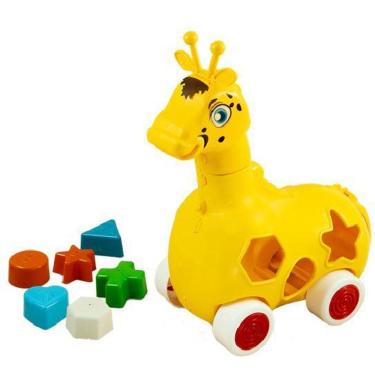 Imagem de Girafa Lola Com Rodas E Peças Para Encaixar - 137979