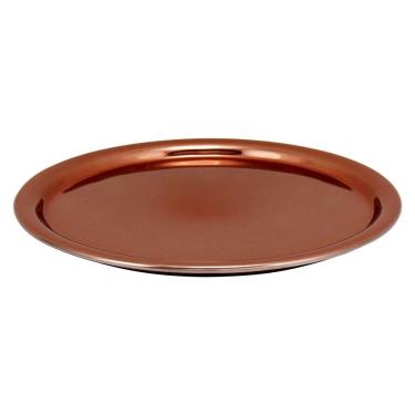 Imagem de MELZI BANDEJA 2x26x26cm VIDRO COBRE