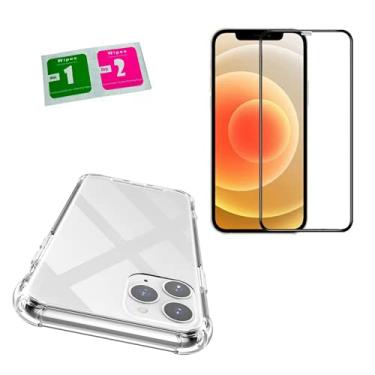Imagem de Kit Capa Anti Impacto + Película 9D Cobre Tudo Compatível iPhone 12 Mini