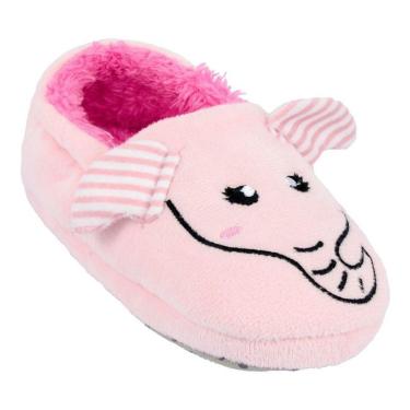 Imagem de Pantufa Infantil Antiderrapante Menina Bebe Elefante Pimpolh