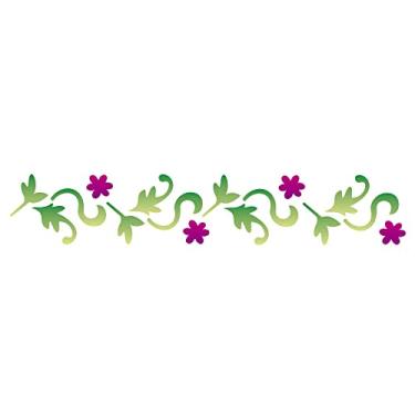 Imagem de Stencil de Acetato para Pintura OPA 06 x 30 cm - 1126 Folhas e Flores