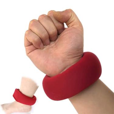 Imagem de Yajun Pulso ajustável tornozelo pesos bolsa de areia musculação esportes tiras de peso para exercício fitness corrida ferramenta de treino de pulso 250g, pulso