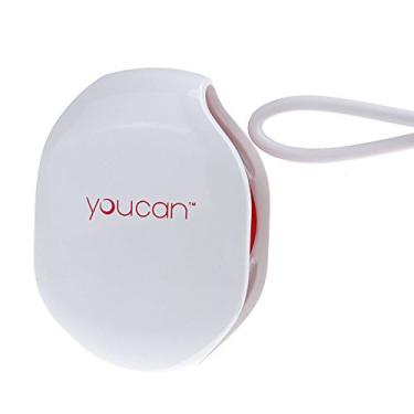 Imagem de Cortador automático Higoo(tm) para fones de ouvido, fones de ouvido, cabos USB e carregadores de celular, tablet e leitor. Organizador de corda de cabo retrátil para enrolar. Fios emaranhados No More, White