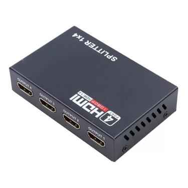 Imagem de Hub Hdmi 1x4 Splitter 1 Entrada E 4 Saídas Full Hd 1.4 3d