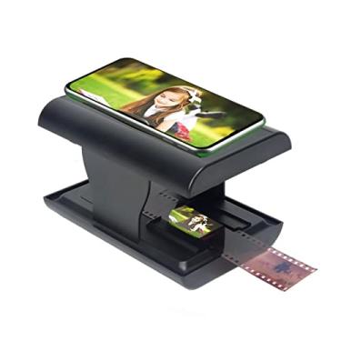 Imagem de Scanner móvel de filmes e slides, permite que você digitalize e reproduza com filmes e slides antigos de 35 mm/135 mm usando seu smartphone ou câmera, com retroiluminação LED, para Android, iOS