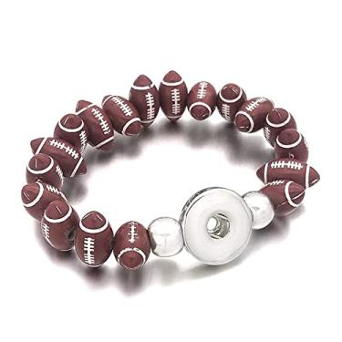 Imagem de Pulseira de corrente de rugby 65 mm pulseira de acrílico de encaixe moda glamour joias mulheres homens presentes