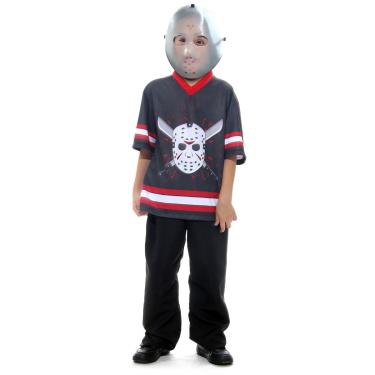Imagem de Fantasia Jason Camiseta Infantil com Máscara - Halloween
 M