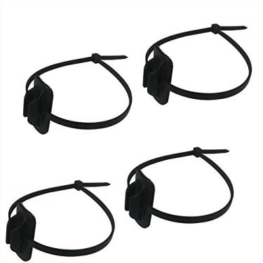 Imagem de Xmomx 4 conjuntos de abraçadeiras com zíper para emoldurar cabo de bicicleta guia cabo de freio cabo de câmbio derailleur cabo base guia clipe de encaixe tubo de montagem durável