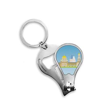 Imagem de Cortador de unhas com padrão de símbolo nacional da Rússia de Ekaterinburg abridor de chaveiro tesoura