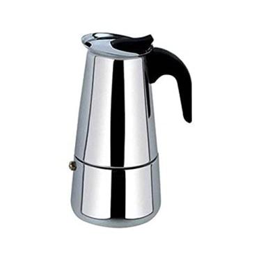 Imagem de Cafeteira Italiana Moka Pequena 2 Xícaras 100Ml Manual Aço Inox Moderna