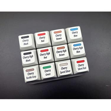 Imagem de Max Keyboard Cherry MX Switch Tester Switch Sampler Teclados Mecânicos Ferramenta de Teste de 12 Teclas (Teclas PBT Impressas com Teclas Cherry MX com Cor Incluída)