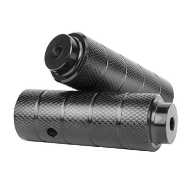 Imagem de Free-fly 1 par de pinos de pé, pedais de bicicleta de liga de alumínio, bancos traseiros pacote com 2 - preto