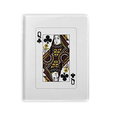 Imagem de Caderno com estampa de cartas de baralho Club Q, capa de goma