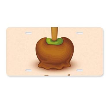 Imagem de DIYthinker Placa de licença marrom verde chocolate sorvete decoração aço inoxidável automóvel etiqueta