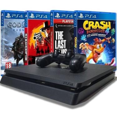 Imagem de Sony Playstation 4 Slim 500gb Standard Cor  Preto Onyx PlayStation 4