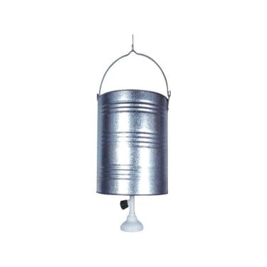 Imagem de Balde Chuveiro Galvanizado 19 Lts - Cor: Branco