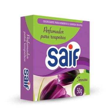 Imagem de Saif Perfumador Para Roupeiros Ternura 50G Odorizante Perfumado Para Closets Armários E Guarda-Roupas Lilás Cheirinho Gostoso Que Dura Muito Mais