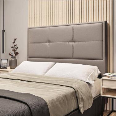 Imagem de Cabeceira Estofada Casal 140cm Corino Monte Carlo Dobuê