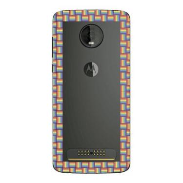 Imagem de Capa Case Capinha Motorola Moto Z4 Play Arco Iris Moldura - Showcase