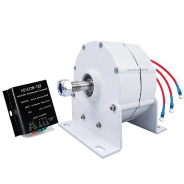 Imagem de Geradores e turbinas de energia de baixa velocidade de baixa velocidade, 500 rpm 12V 24V 48V Geradores de ímãs permanentes sem engrenagens (com base),12v
