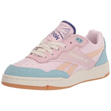 Imagem de Reebok Tênis de basquete feminino BB 4000 II, Pixel rosa/giz vintage/azul pérola, 40