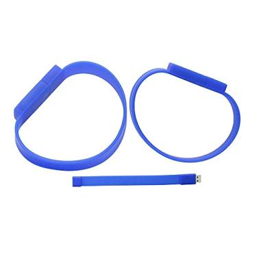 Imagem de Flash Drive em forma de pulseira de 128 GB USB 2.0 Flash Drive Memory Stick Thum Drive USB Flash Disk U Pen Drive USB Disk Pen Drive USB Flash Memory Storage USB Stick PenDrive (azul)