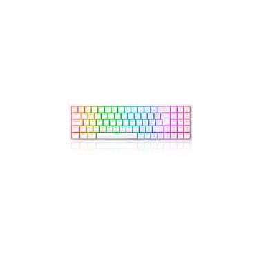Imagem de Teclado Mecânico Gamer Redragon Pollux, RGB, Switch Red, N-keys, ABNT2, Branco - K628-RGB-W (PT-RED)