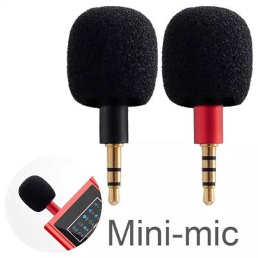 Imagem de Portátil Mini Microfone Mic 3.5mm Aux 4 Pole Metal Capacitância Microfone para Celular Computador