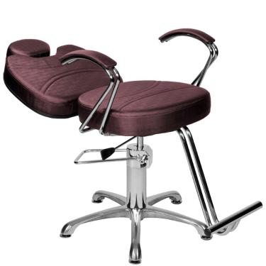 Imagem de Cadeira Poltrona de Cabeleireiro Recl Topázio Vinho Facto