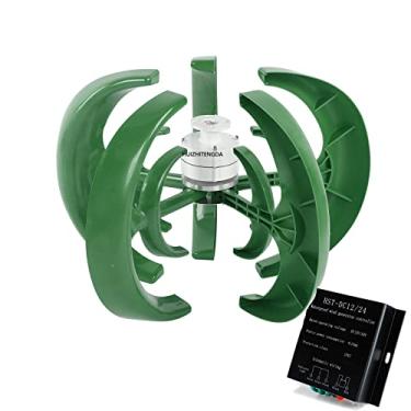 Imagem de 12V-220V Gerador de turbina eólica de alta qualidade, 1000W-3000W Milina de vento do eixo vertical com inversor de controlador híbrido MPPT para uso doméstico,48v