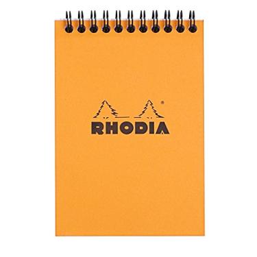 Imagem de Rhodia Bloco espiral 4.1X5.8 grade laranja