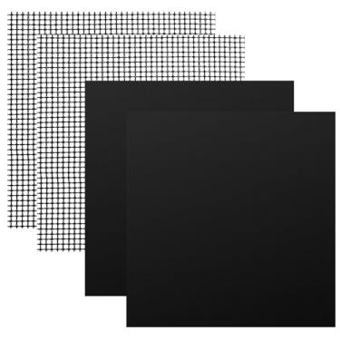 Imagem de AMPtaan Forros de forno para fritadeira a ar e tapetes de malha compatíveis com Ninja Foodi SP101 SP201 SP301, forro antiaderente reutilizável de 30,5 cm para parte inferior do forno e torradeira de