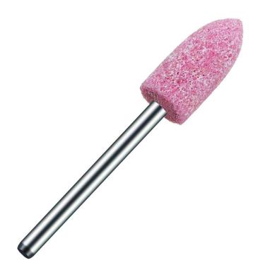 Imagem de Ponta Montada 8Mm Rebolo Abrasivo Rosa Para Micro Retíficas