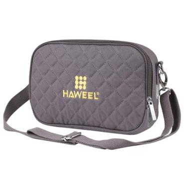 Imagem de XCPHGFM HWL2133 Bolsa de aquecimento Caso Aquecimento rápido 4 modos de temporizador Temperatura ajustável USB Crossbody Bolsas de mão quentes de um ombro com orifício para fone de ouvido Protetor de