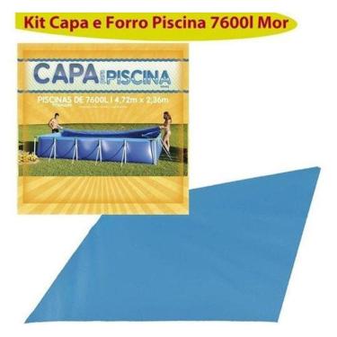Imagem de Kit Capa E Forro De Proteção Para Piscina 7600 Litros Mor