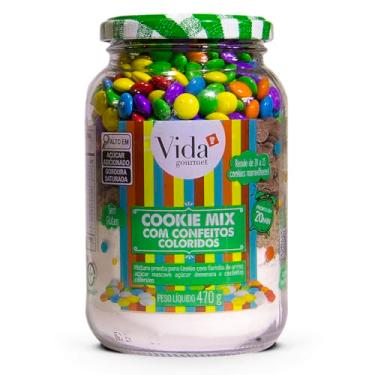 Imagem de Cookie Mix Com Chocolates Coloridos SEM GLÚTEN 470g - Vida Gourmet
