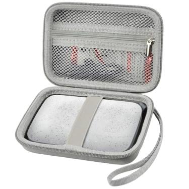 Imagem de Capa compatível com impressora HP Sprocket portátil 2x3/Select 2.3x3.4/2ª edição, suporte organizador de transporte de viagem serve para papel fotográfico Zink, cabo USB e mais acessórios (apenas