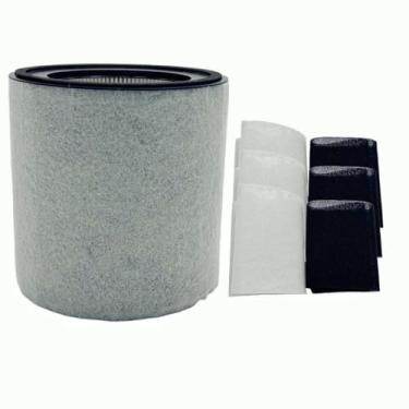 Imagem de Can-Meageren Filtro H13 HEPA de substituição compatível com purificador de ar TruSens Z-3000 para ambientes grandes, filtragem de 3 estágios ativada de alta eficiência (1HEPA + 4 pré-filtros + 4