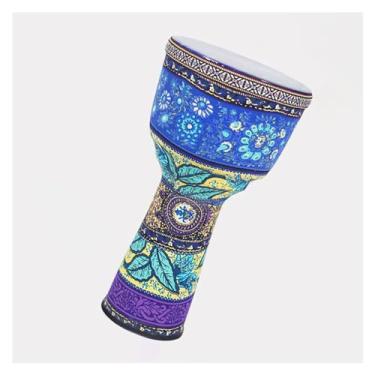 Imagem de Djembe Instrumento Corpo De Pvc Não Afinado De 8 Polegadas Leve Djembe Tradicional Djembe Pandeiro Adulto Iniciante Tambor africano Profissional (Color : B)