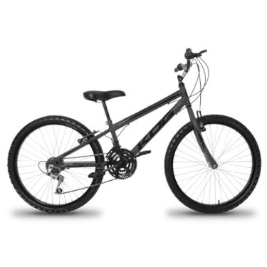 Imagem de Bicicleta KOG Aro 24 Com 18 Marchas Câmbio Shimano Em Aluminio Infantil Freio V-Brake,Grafite Preto