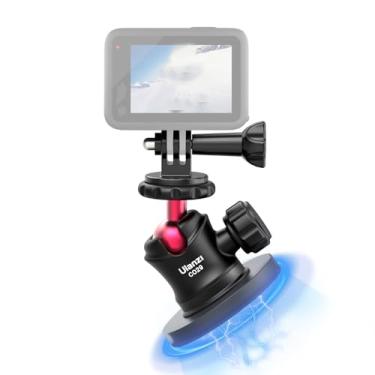 Imagem de Suporte Magnético para Câmera ULANZI para GoPro, Suporte Magnético Forte com Cabeça de Bola Giratória de 360° e 6 Ímãs Incorporados, Compatível com GoPro Hero 11/10/9/8/7/6, DJI OSMO Action, Insta360