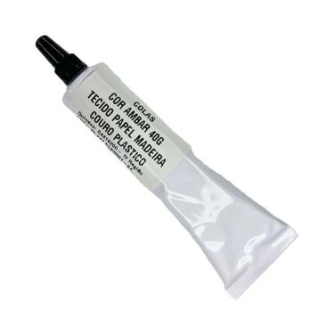 Imagem de Colas Cor Ambar 40G Tecido Papel Madeira Couro Plastico