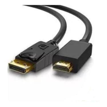 Imagem de Cabo Displayport Macho X Hdmi Macho Gold 4k 1,80mts