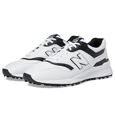 Imagem de New Balance Tênis de golfe masculino 997 Sl, Branco, 13 X-Wide