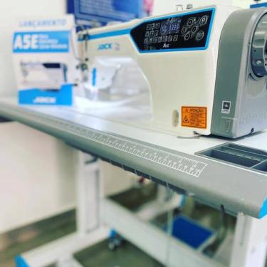 Imagem de Maquina de Costura Reta Eletronica Jack A5EQ-220V, Azul, JACKA5EQ, 220