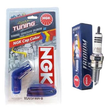 Imagem de Vela Iridium Ngk E Cachimbo Cg 150 Titan Mix Esd