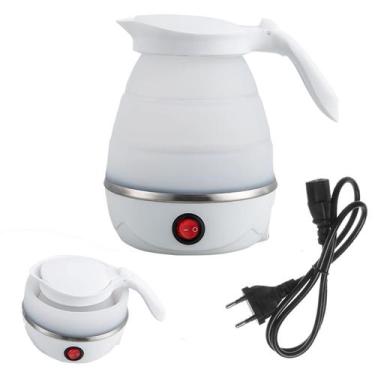 Imagem de Jarra Chaleia Eletrica Silicone Retratil 600Ml Portatil Ferve Agua Cha