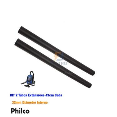 Imagem de Tubo Extensor 2 Peças de 43cm Aspirador de Pó Philco PH1410 - Denverpl