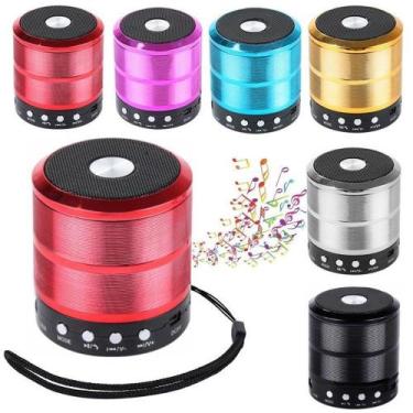 Imagem de Mini Caixinha de som Bluetooth USB SD 5w alça para Pendurar WS-887 -CO